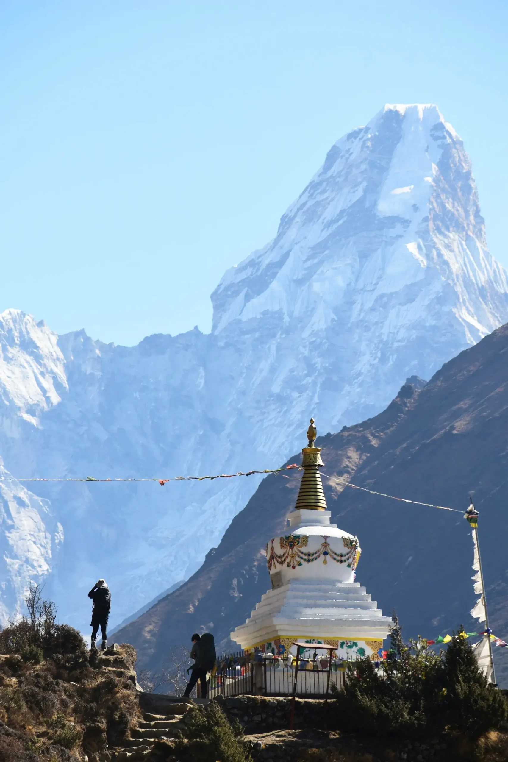 View of Amadablam from way to Tengboche